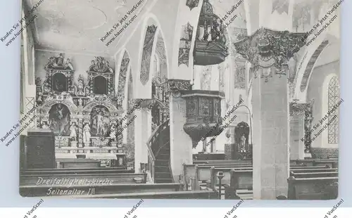 0-7000 LEIPZIG - NEUSCHÖNEFELD, Dreifaltigkeitskirche, Innenansicht, 1908 Trenkler