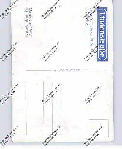 TV-UNTERHALTUNG - LINDENSTRASSE - MARIE -LOUISE MARJAHN - Autogramm, Nadelloch