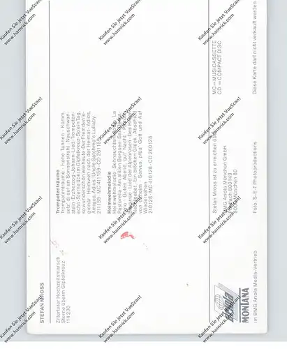 MUSIK - STEFAN MROSS, Autogramm