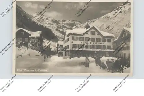 CH 6490 ANDERMATT UR, Hotel St. Gotthard, Pferdeschlitten..., 1930