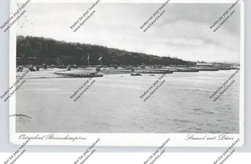 0-2565 KÜHLUNGSBORN - BRUNSHAUPTEN, Strand mit Düne, 1928