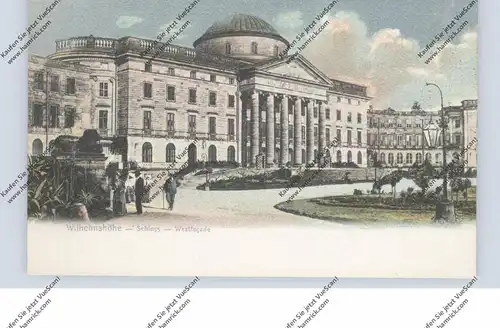 3500 KASSEL - WILHELMSHÖHE, Schloß, Westfasade, ca. 1905