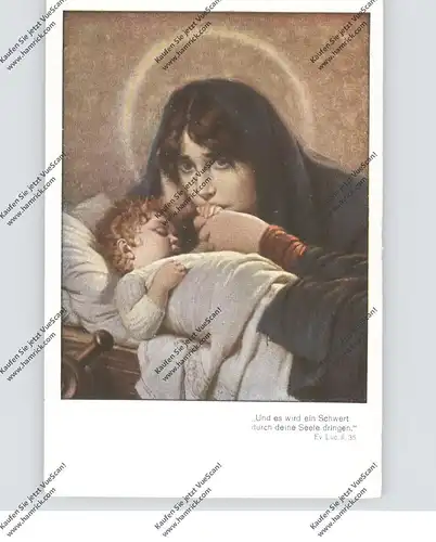 KÜNSTLER - ARTIST - HERMANN KAULBACH, "Mater dolorosa - Grief"