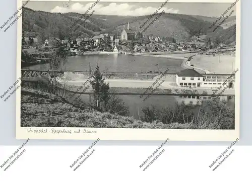 5600 WUPPERTAL - BEYENBURG, Gesamtansicht mit Stausee, 1956