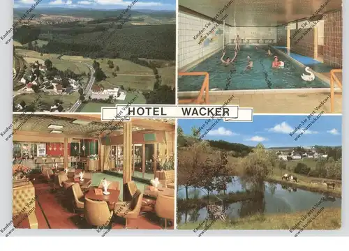 5963 WENDEN - BRÜN, Hotel Restaurant Wacker, Klappkarte