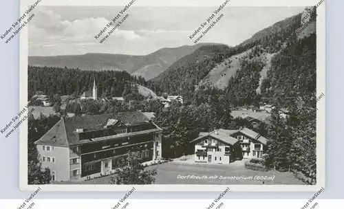 8185 KREUTH, Dorfansicht mit Santorium, 1943, Nebenstempel Res. Lazarett 7 Tegernsee
