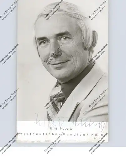 TV-UNTERHALTUNG - ERNST HUBERTY, Autogramm, Mister Sportschau, WDR