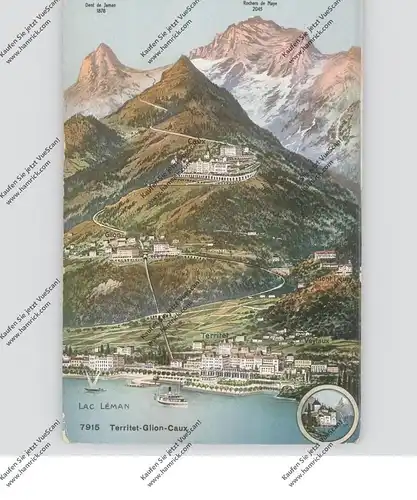 CH 1820 TERRITET VD, Glion & Caux, 1912