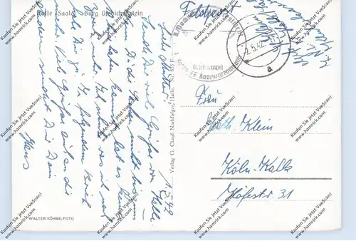 0-4000 HALLE / Saale, Burg Giebichenstein, 1942, Feldpost Nachrichtenlehrregiment