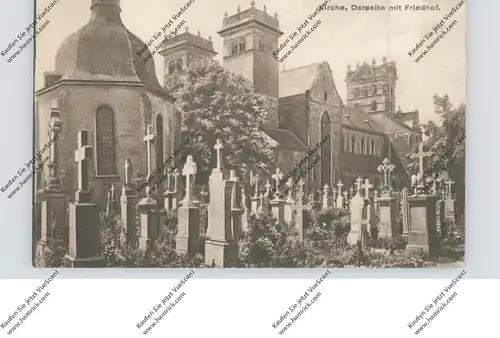 5500 TRIER, St. Matthias, Ostseite mit Friedhof, 1947