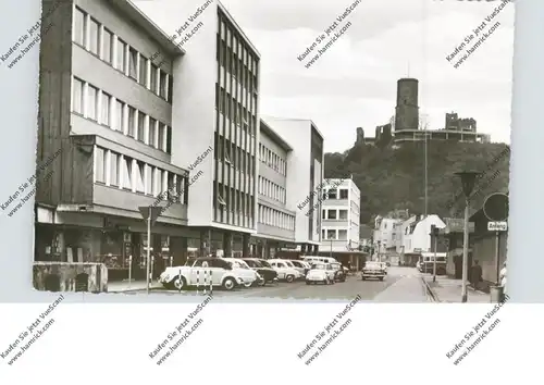 5300 BONN - BAD GODESBERG, Blick auf die Godesburg, VW-Käfer Cabrio, BMW Isetta, OPEL