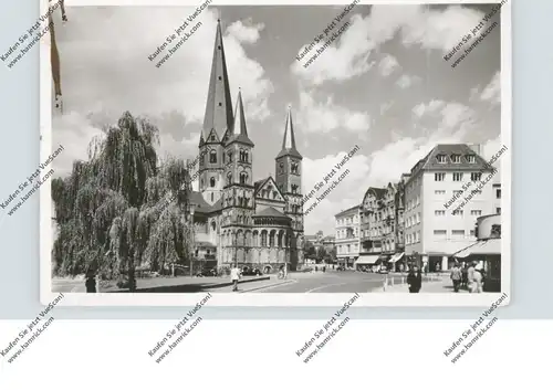 5300 BONN, Münster und Martinsplatz, 1955