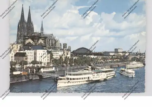 BINNENSCHIFFE - RHEIN, Köln-Düsseldorfer Dampfer am Kölner Anleger
