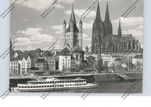 BINNENSCHIFFE - RHEIN, Köln-Düsseldorfer "BONN" am Kölner Anleger