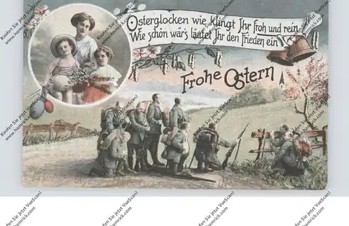 MILITÄR - 1.Weltkrieg, Frohe Ostern, 1915, Feldpost Landsturm Recklinghausen