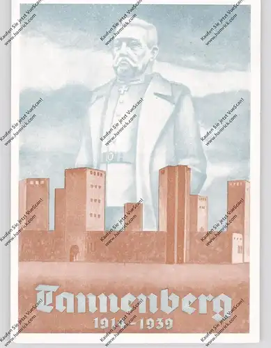 OSTPREUSSEN - HOHENSTEIN / OLSZTYNEK, Tannenberg-Denkmal, Hindenburg, 1914-1939, 25 Jahr Feier