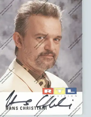TV-UNTERHALTUNG - FRANK - HANS CHRISTIANI, Autogramm, Gute Zeiten - Schlechte Zeiten RTL