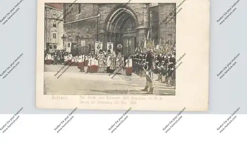 UNGARN - BUDAPEST, Umzug am Stefanstag 20.August 1904