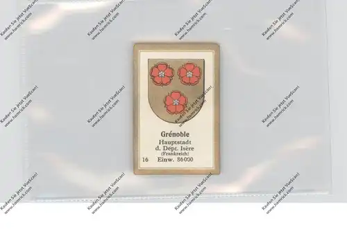 F 38000 GRENOBLE, Stadtwappen, Abdulla Sammelbild