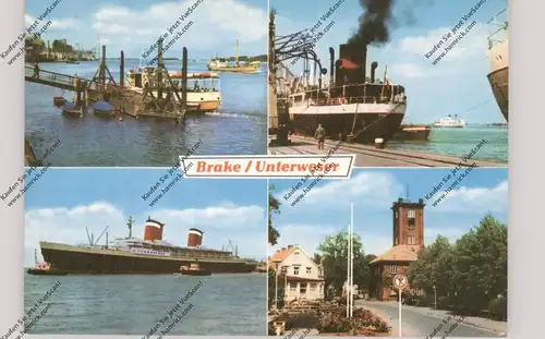 2880 BRAKE, Kaje mit Schiffahrtsmuseum, Ozeanschiffe