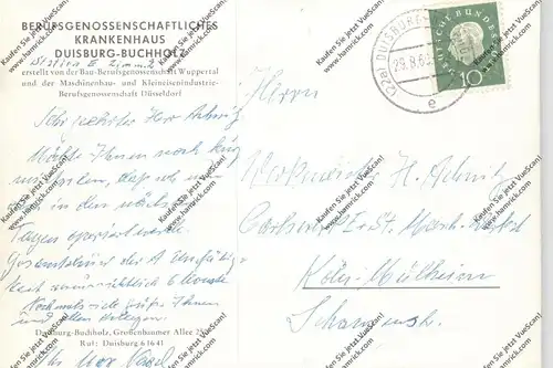 4100 DUISBURG - BUCHHOLZ, Krankenhaus, 1960