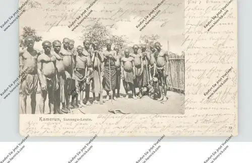 DEUTSCHE KOLONIEN - KAMERUN, Sannaga-Leute, 1912