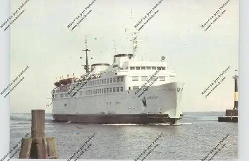 OZEANSCHIFFE - FÄHRE, "WARNEMÜNDE", Hafen Warnemünde