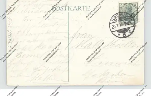 2800 BREMEN, Freihafen, 1914, kl. Eckknick