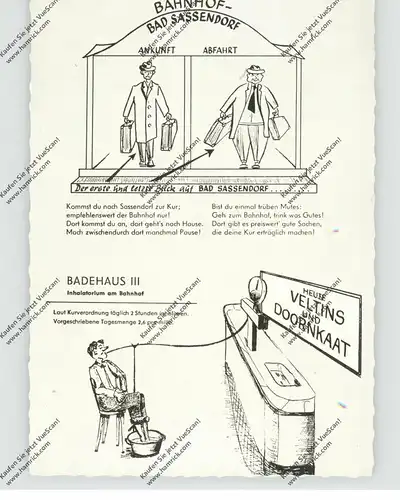 4772 BAD SASSENDORF,  Bahnhof, Veltins / Doornkaat, Humor