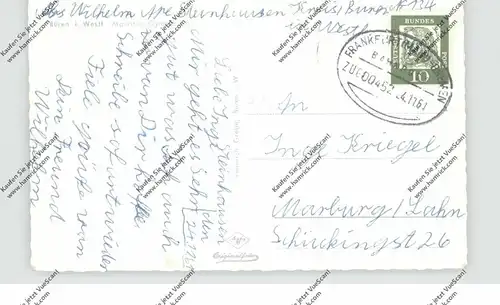 4793 BÜREN, Mauritius-Gymnasium, 1961, Bahnpost Frankfurt - Bremen