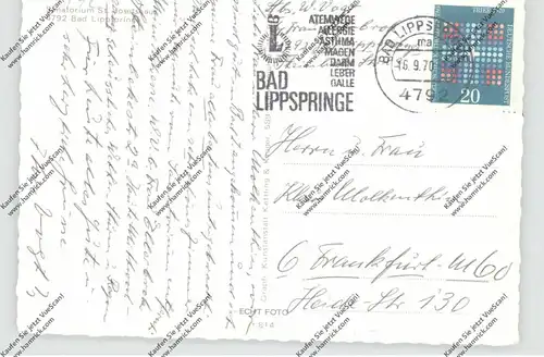 4792 BAD LIPPSPRINGE, Sanatorium St.Josefshaus