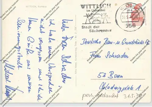 5560 WITTLICH, Rathaus, Auto-Oldtimer