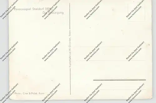 5330 KÖNIGSWINTER - STIELDORF, Passionsspiel 1934, "Die Kreuzigung", kl. Druckstellen