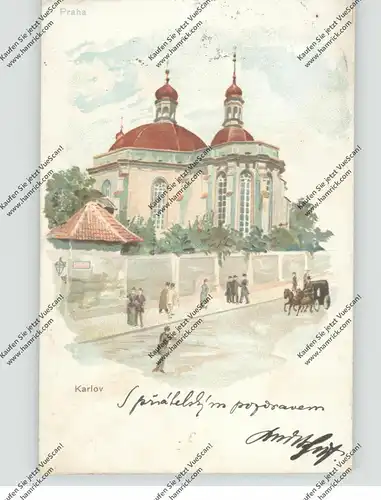 CZ 110 00 PRAHA / PRAG, Karlshof / Karlov, Kirche Sankt Maria Himmelfahrt, 1906