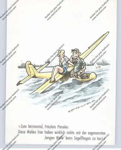 SEGELFLIEGEN - Fluglehrer und Fluschülerin, Humor