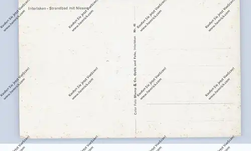 CH 3800 INTERLAKEN BE, Strandbad mit Niesen