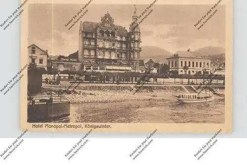 5330 KÖNIGSWINTER, Hotel Monopol-Metropol, 1921