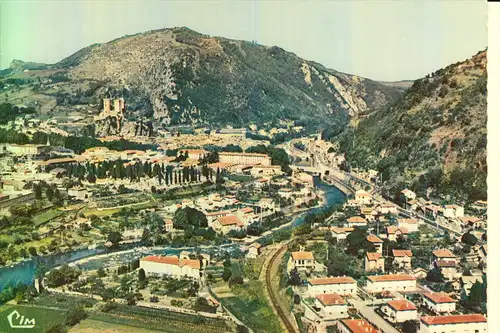 F 09000 FOIX, Vue airienne, CPSM, CIM-Macon