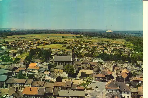 F 54590 HUSSIGNY, Vue generale et la rue Gambetta, CPSM, CIM-Macon