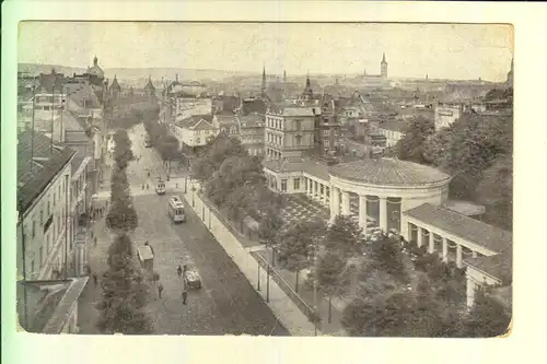 5100 AACHEN, Friedrich Wilhelmplatz mit Elisenbrunnen, Strassenbahn - Tram