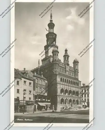 POSEN - Posen Stadt, Dom, Rathaus, 1942, deutsche Feldpost, Lazarett-Stempel