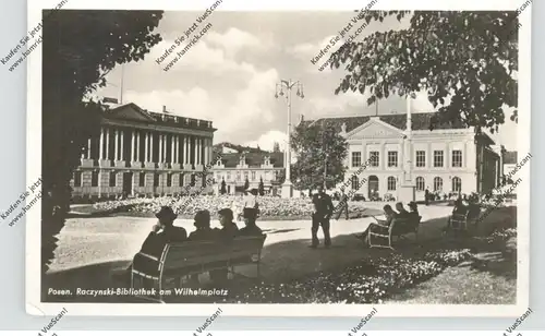 POSEN - Posen Stadt, Raczynski-Bibliothek, Wilhelmplstz, 1943, Feldpost 22557, Kraftwagen Transport Kompanie