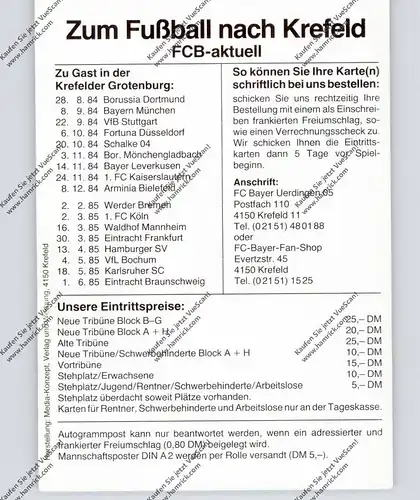 FUSSBALL - BAYER UERDINGEN - HANS STRATER, Autogramm