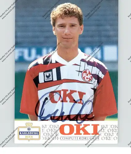 FUSSBALL - 1. FC KAISERSLAUTERN - BERNHARD WINKLER, Autogramm