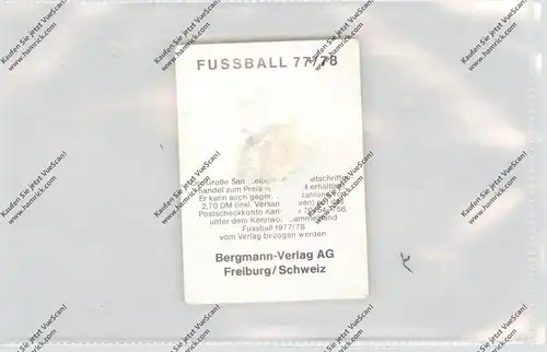 FUSSBALL - MSV DUISBURG - PETER FENTEN, Autogramm