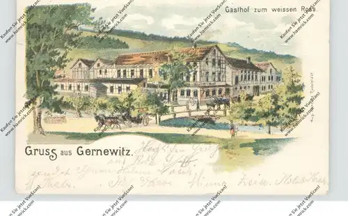 0-6540 STADTRODA - GERNEWITZ, Lithographie, Gasthof zum weissen Ross, 1902