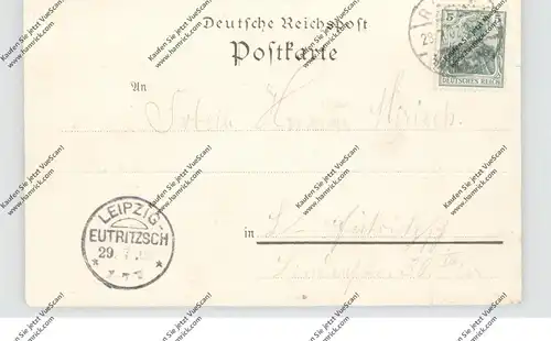 0-6540 STADTRODA - GERNEWITZ, Lithographie, Gasthof zum weissen Ross, 1902