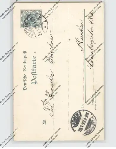 5100 AACHEN, Studentica Frankonia, Privat-Ganssache Januar 1899 kurz nach der Gründung
