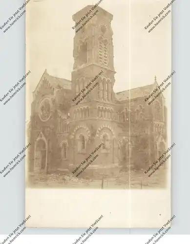 F 60440 ROSIERES, 1. Weltkrieg, Photo-AK, zerstörte Kirche