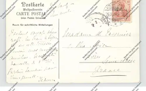 7750 KONSTANZ, Insel-Hotel und Seestrasse, 1900, kl. Druckstelle